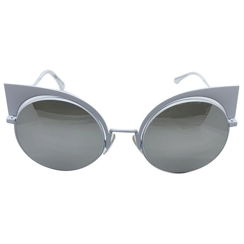 Fendi FF 0177/S DMV Women’s Sunglasses Grey Silver Mirrored Lens