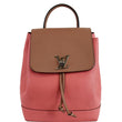 LOUIS VUITTON Lockme Calfskin Leather Backpack Salmon