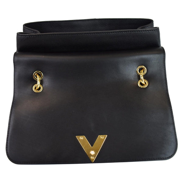 LOUIS VUITTON Very One Handle Monogram Leather Shoulder Bag Black