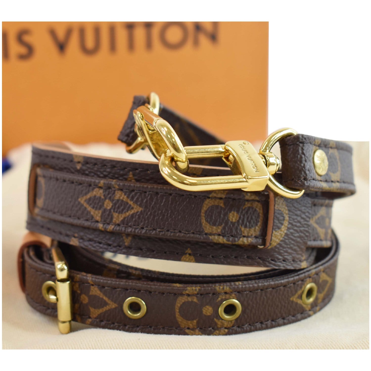 Louis Vuitton Monogram 16MM Adjustable Shoulder Strap - Brown Bag  Accessories, Accessories - LOU749931