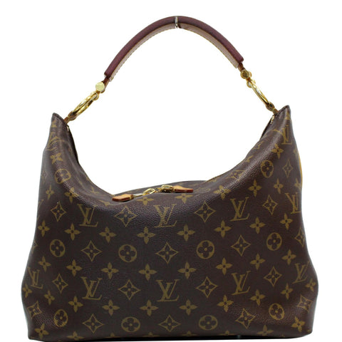 LOUIS VUITTON Sully PM Monogram Canvas Shoulder Bag Brown