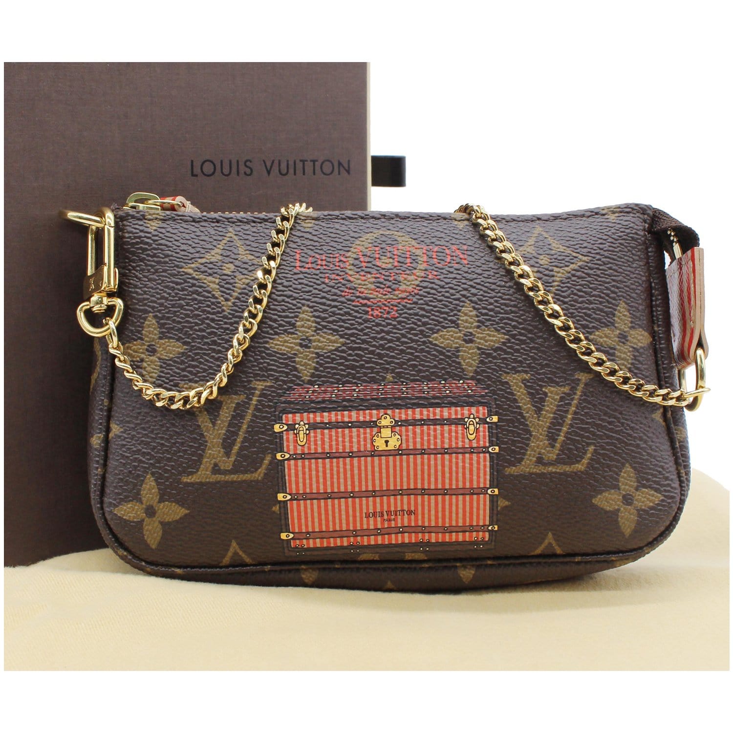 Louis Vuitton Inventeur Trunks & Locks Mini Pochette