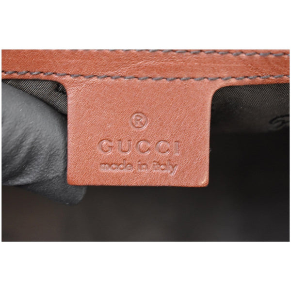 GUCCI GG Crystal Babouska Large Leather Indy Boston Bag 207296 Red