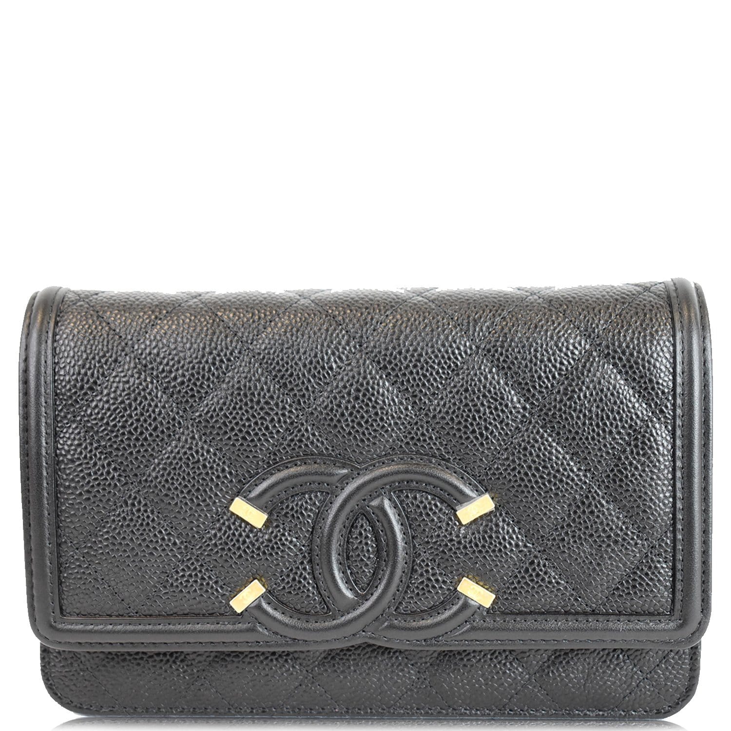Chanel CC Caviar Zip Around Wallet (SHG-1h3DnJ) – LuxeDH