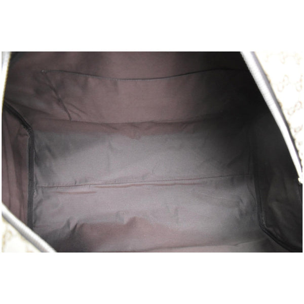 GUCCI Boston GG Monogram Canvas Duffel Travel Bag Beige 610105