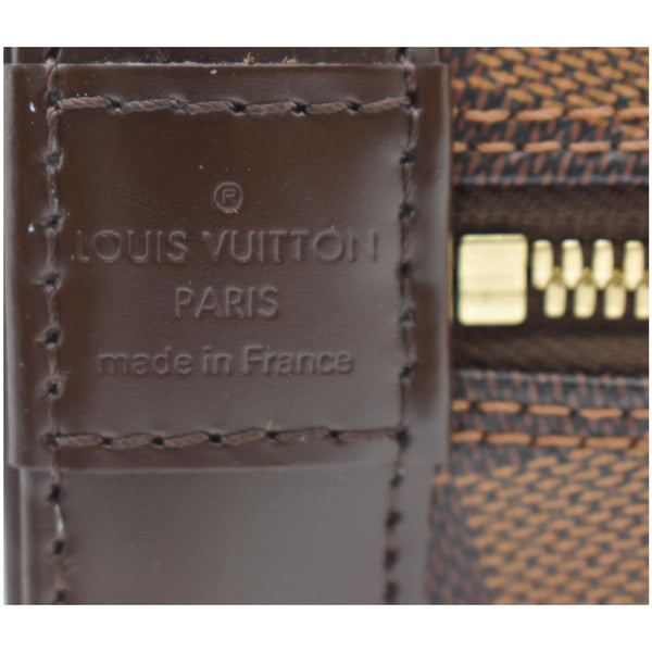 Louis Vuitton Alma PM Damier Ebene Satchel Bag - made in France