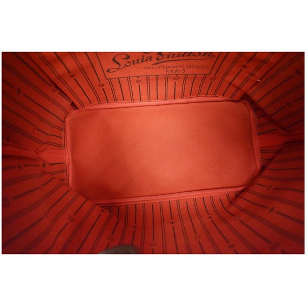 LOUIS VUITTON Neverfull MM Damier Ebene Tote Shoulder Bag Brown