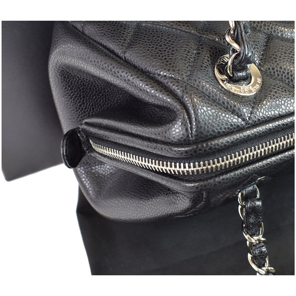 Chanel Timeless CC Quilted Caviar Leather Bag corner view