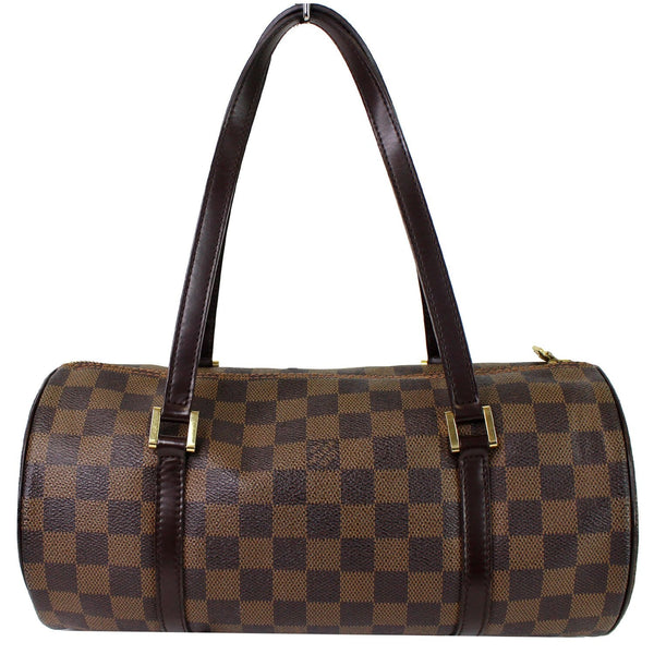 Louis Vuitton Papillon 30 Damier Ebene Shoulder Bag - full front view
