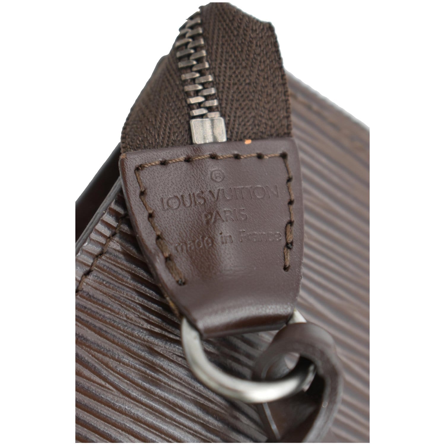 LOUIS VUITTON Epi Leather Brown Pochette Accessoires Pouch