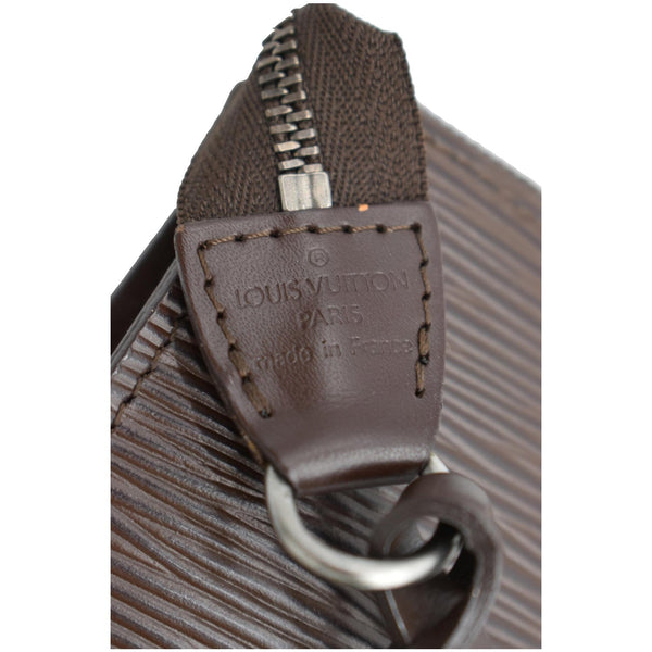 LOUIS VUITTON Moka Pochette Epi Leather Accessoires Pouch Brown