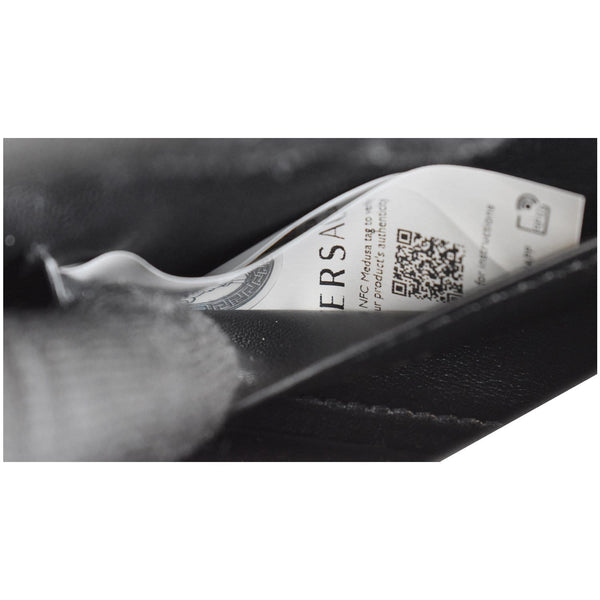 VERSACE Medusa Aeternitas Bangle Evening Charm Satchel Bag Black