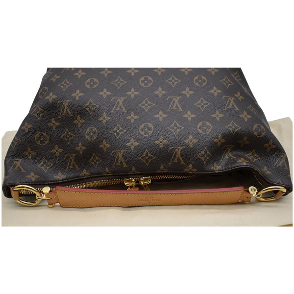 LOUIS VUITTON Sully MM Monogram Canvas Shoulder Bag Brown