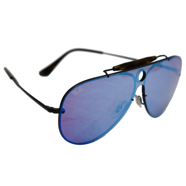 RAY-BAN RB3581N-153/7V Sunglasses Violet Blue Mirrored Lens