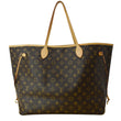 LOUIS VUITTON Neverfull GM Monogram Canvas Tote Bag Brown