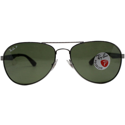 Ray-Ban RB3549 004/9A 61MM Sunglasses Green Classic G-15 Polarized Lens