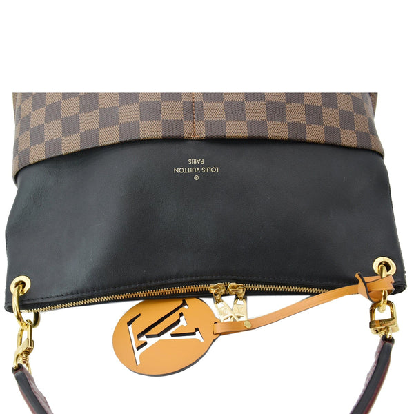 LOUIS VUITTON Maida Damier Ebene Hobo Shoulder Bag Noir