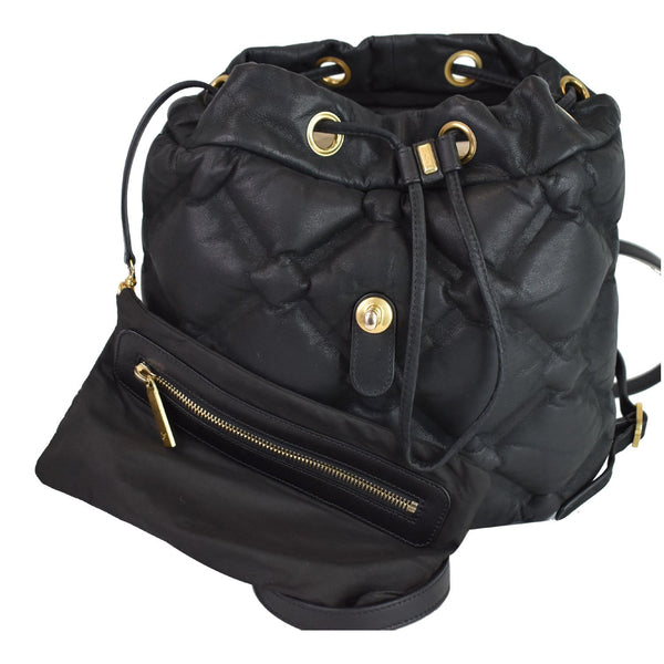 Chanel Chesterfield Quilted Calfskin Shoulder Backpack zip