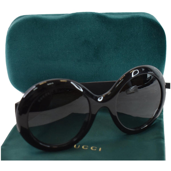 GUCCI Round Sunglasses GG0101S Black
