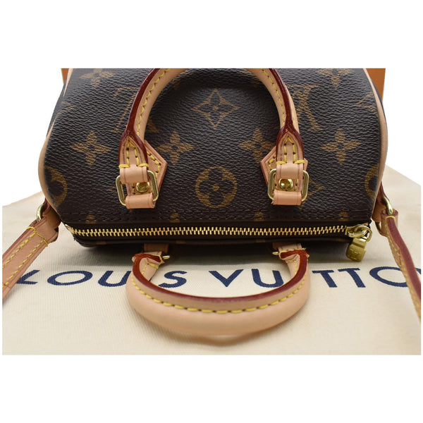 Louis Vuitton Nano Speedy Monogram Canvas Crossbody Bag