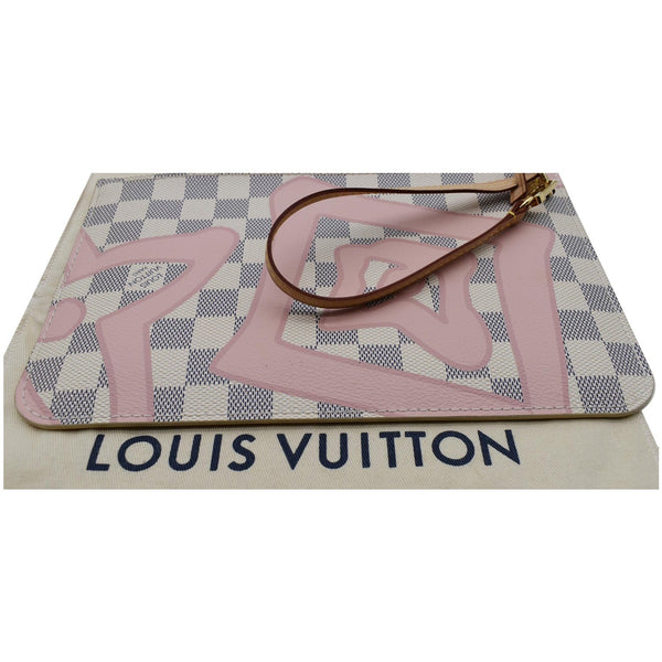 Louis Vuitton Neverfull MM Tahitienne Wristlet Pouch top view