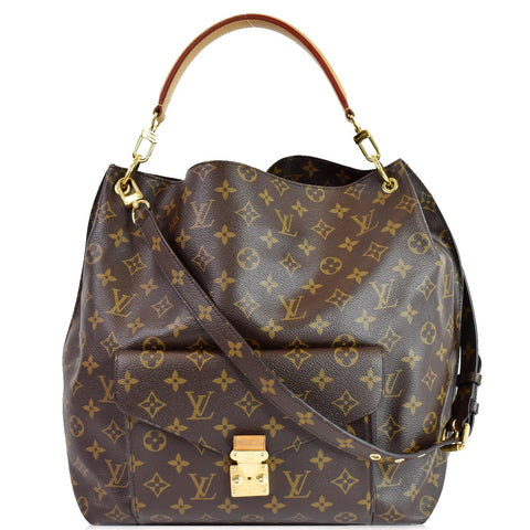 LOUIS VUITTON Metis Hobo Monogram Canvas Shoulder Bag Brown
