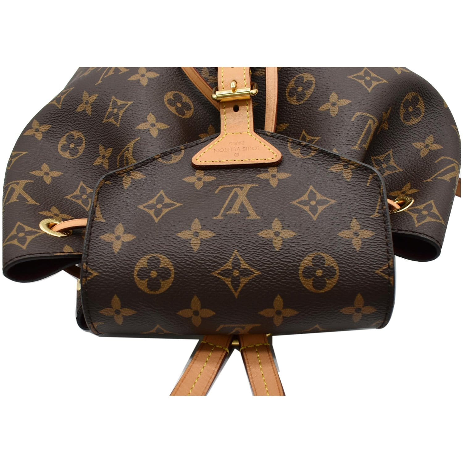 louis vuitton classic backpack LOUIS VUITTON Montsouris NM Monogram Canvas Backpack Bag Brown