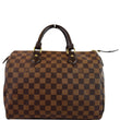LOUIS VUITTON Speedy 30 Damier Ebene Satchel Bag Brown