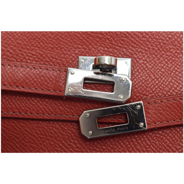 Hermes Kelly Leather Wallet Red - made by Hermes PARIS