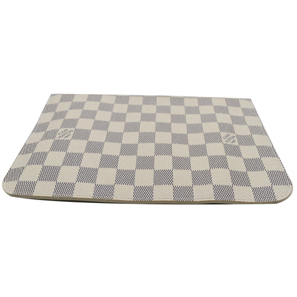 LOUIS VUITTON Neverfull GM Damier Azur Pochette Wristlet Pouch White