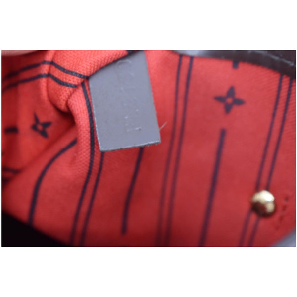 LOUIS VUITTON Neverfull GM Damier Ebene Tote Bag Brown