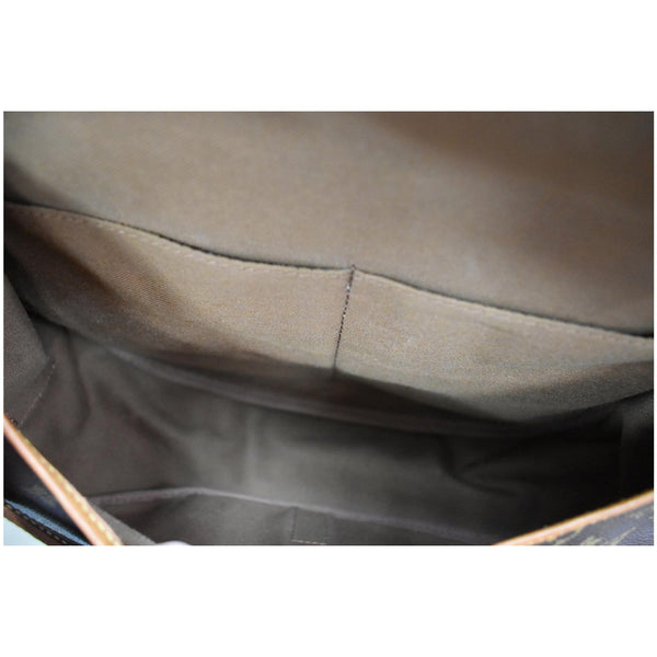Louis Vuitton Saumur 35 Shoulder Bag Brown inside view