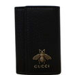 Gucci Animalier Bee Leather Key Case Black | Shop at DDH