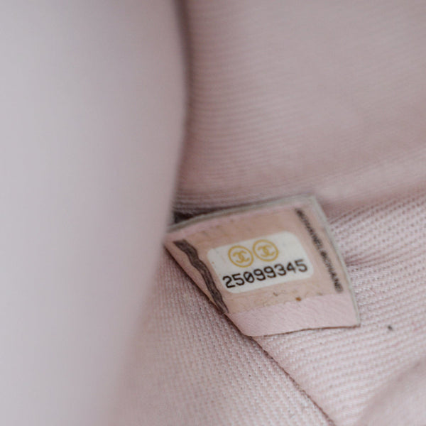 CHANEL Thread Around Caviar Leather Chain Flap Crossbody Bag Black