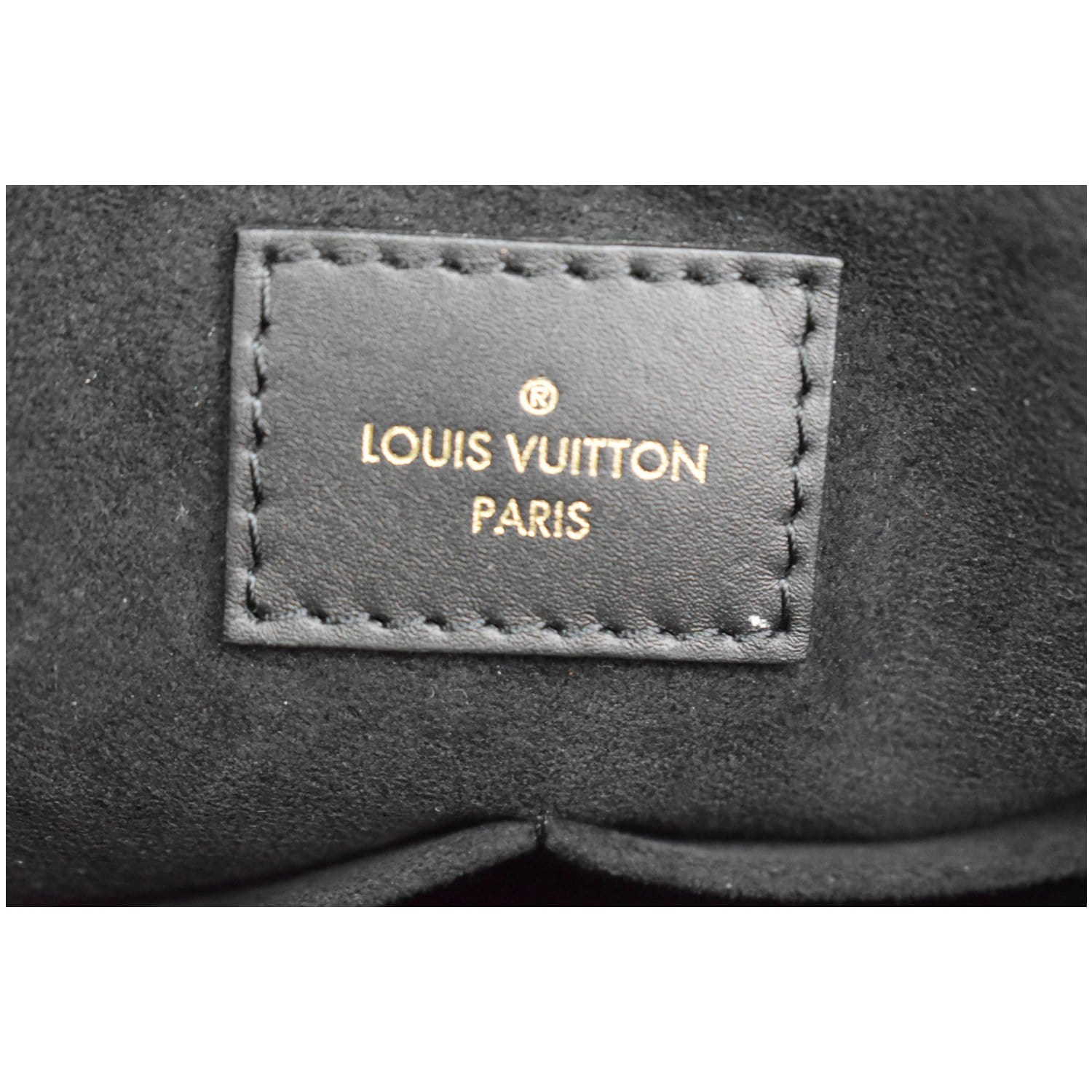 Louis Vuitton Black Leather & Monogram Canvas Soufflot MM (M44817)