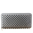 CHRISTIAN LOUBOUTIN Spike Panettone Leather Zippy Wallet Black - sold