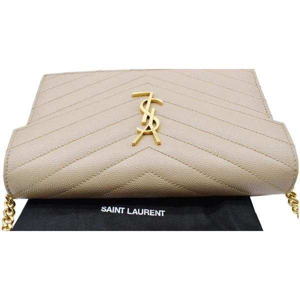 Yves Saint Laurent Matelasse Chevron Grain De Wallet