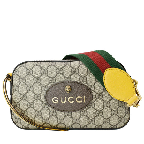 GUCCI Neo Vintage GG Supreme Canvas Messenger Bag Beige 476466