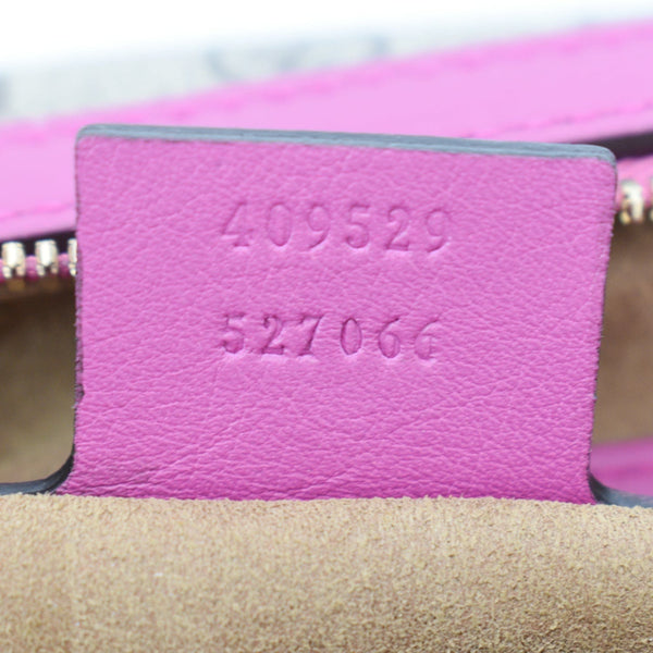 GUCCI GG Supreme Top Handle Leather Boston Bag Beige 409529