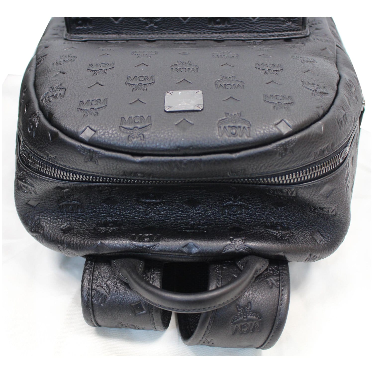 MCM Ottomar Visetos Monogram Leather Backpack Bag Black MCM Ottomar Visetos Monogram Leather Backpack Bag Black