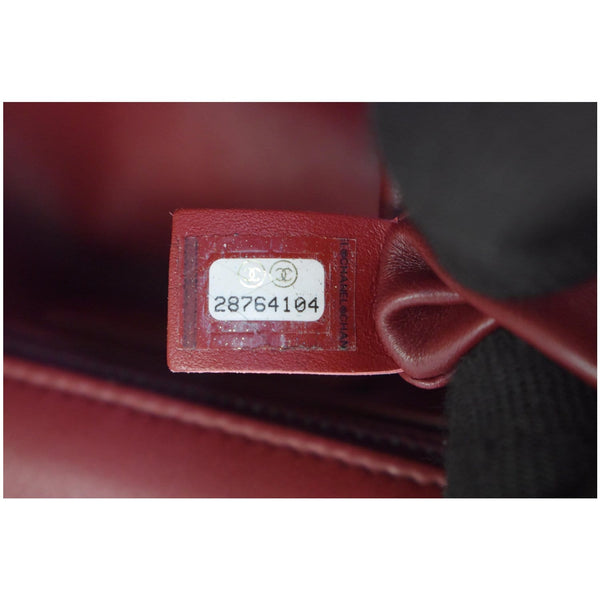 CHANEL Large Quilted Classic Flap Lambskin Leather Shoulder Bag Red