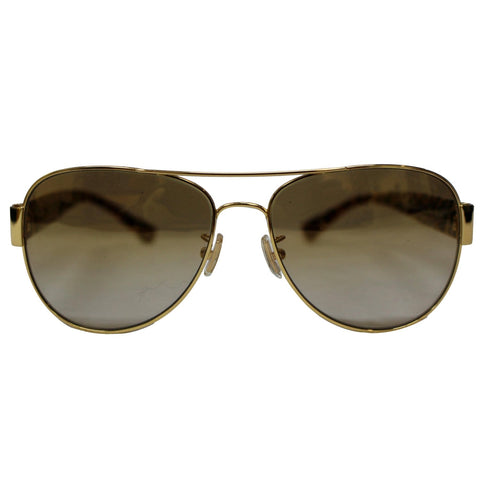 COACH HC7059 Pilot Sunglasses Gold Flash Gradient Lens - Final Sale