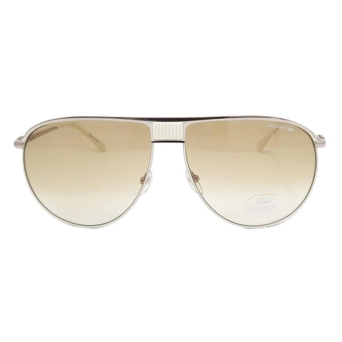 LACOSTE L199S 105 65 Aviator Unisex Sunglasses Light Brown Gradient Lens