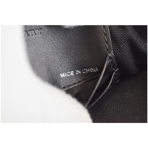 BURBERRY Peyton House Check Canvas Crossbody Bag Black