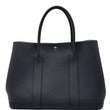 HERMES Garden Party 36 Leather Tote Bag Dark Navy