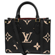 LOUIS VUITTON Onthego PM Bicolor Monogram Empreinte Shoulder Bag Black