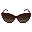 Chloe CE627S 613 56 Cat Eye Women Red Sunglasses Brown Lens