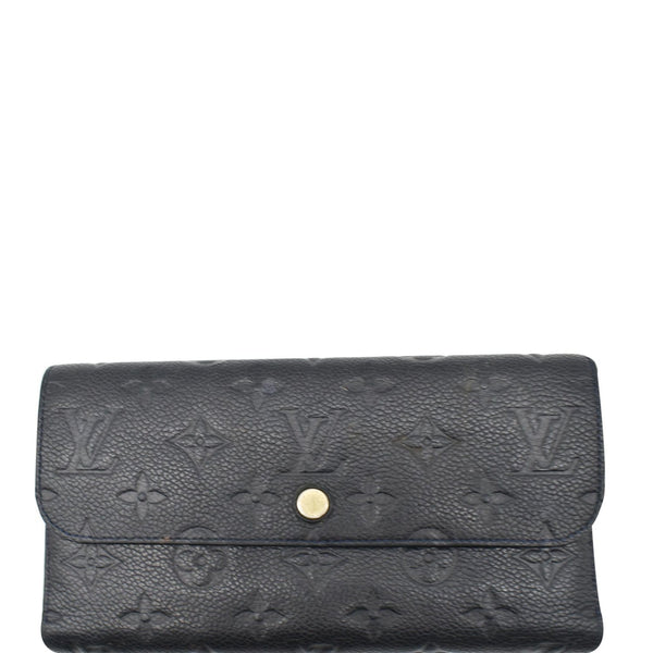 LOUIS VUITTON Virtuose Empreinte Leather Trifold Wallet Black