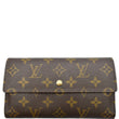 LOUIS VUITTON Sarah Monogram Canvas Wallet Brown