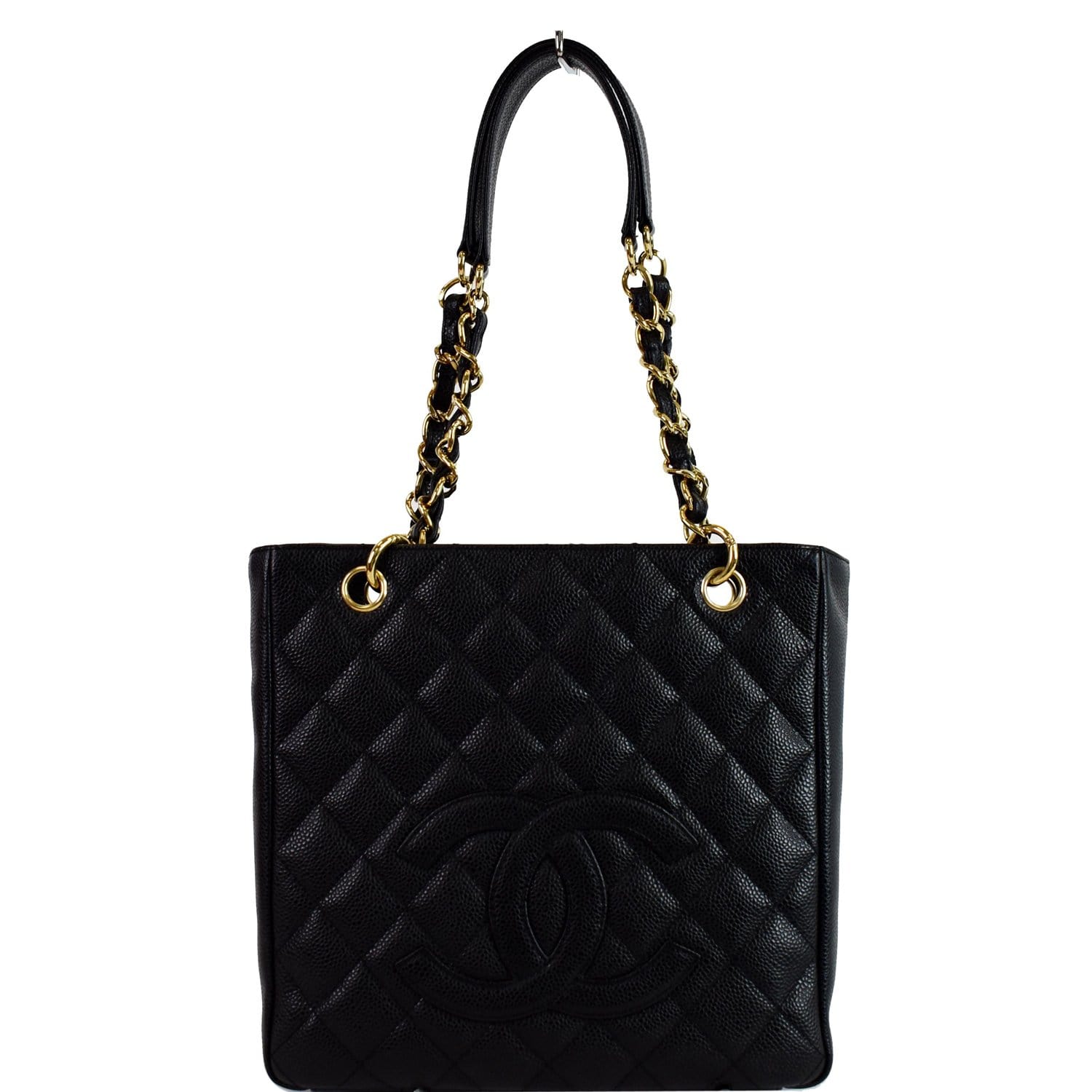 Chanel Petite Shopping Tote leather tote - ShopStyle
